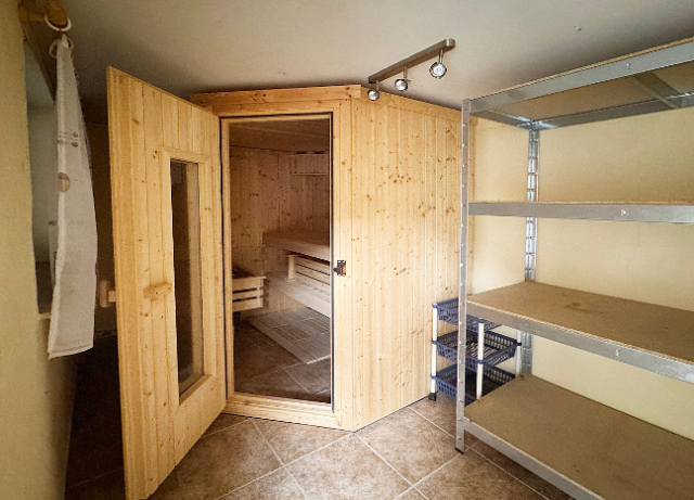 Eine Sauna darf nicht fehlen...